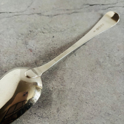 Georgian Silver Engraved Serving Spoon | Old Soup Spoon