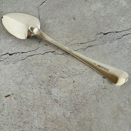 Georgian Silver Engraved Serving Spoon | Old Soup Spoon