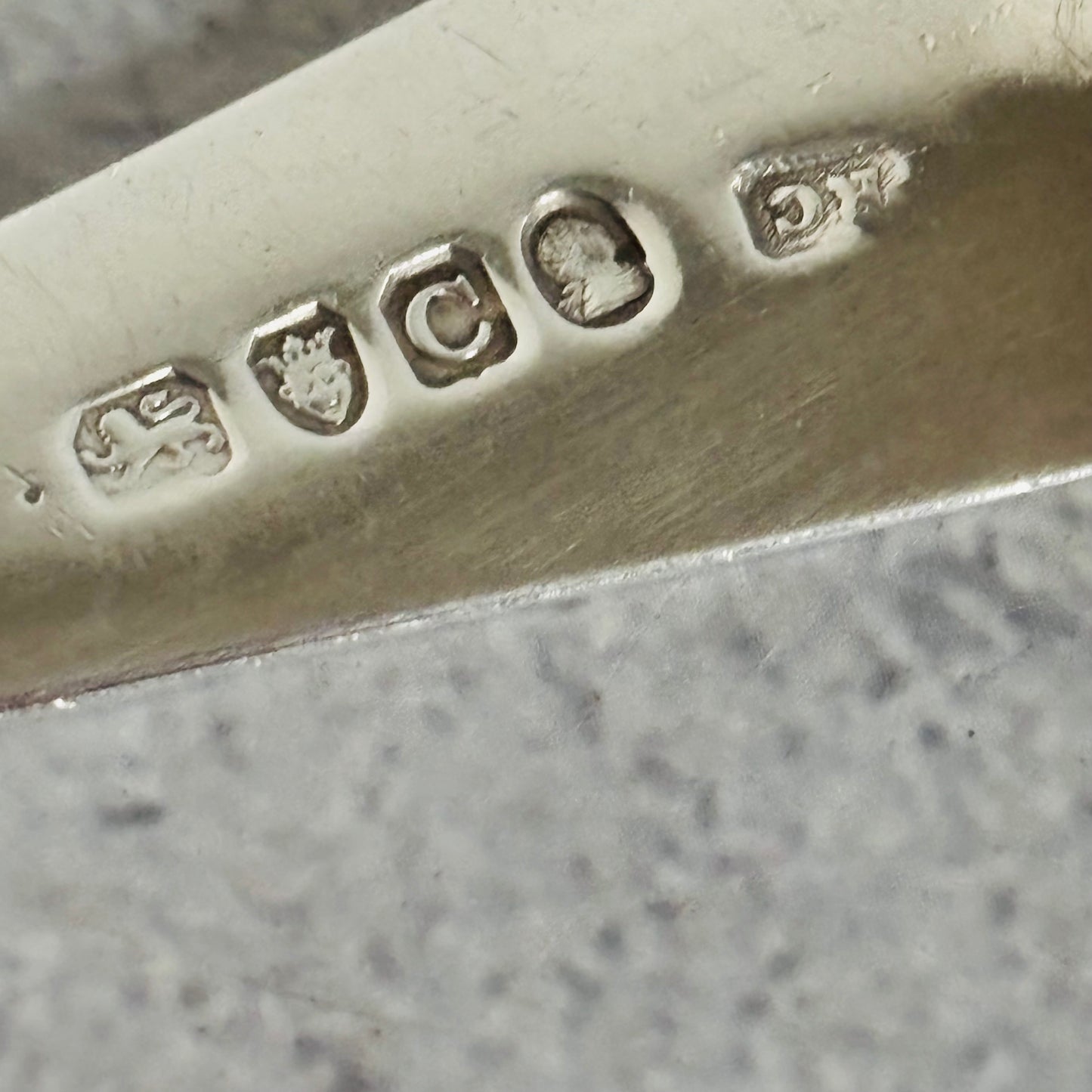 Georgian Silver Engraved Serving Spoon | Old Soup Spoon