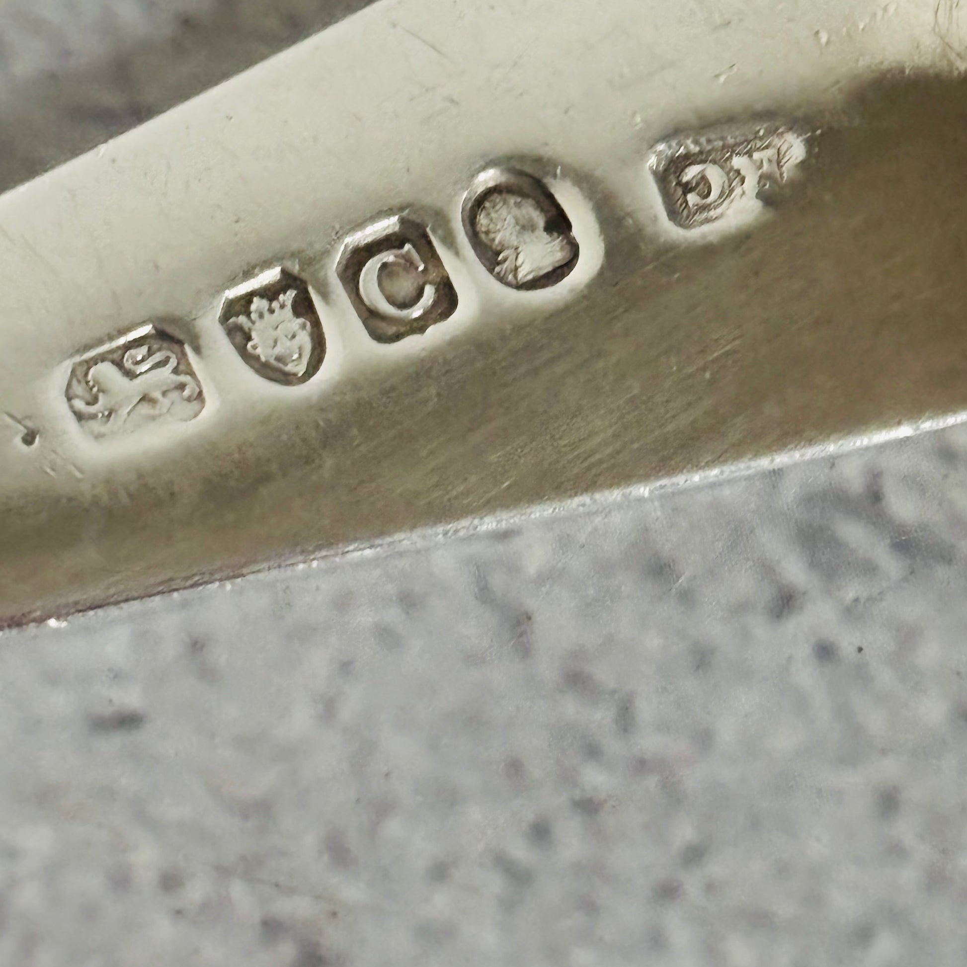 Georgian Silver Engraved Serving Spoon | Old Soup Spoon