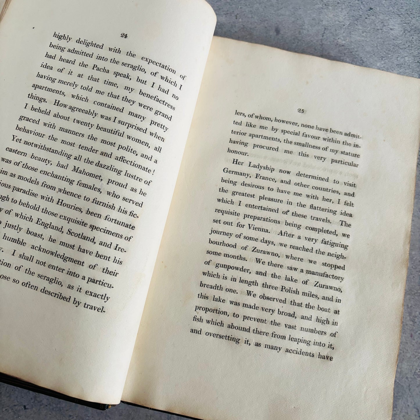 Rare Antique Leather Bound Gilded Book | Memoirs of Count Boruwlaski