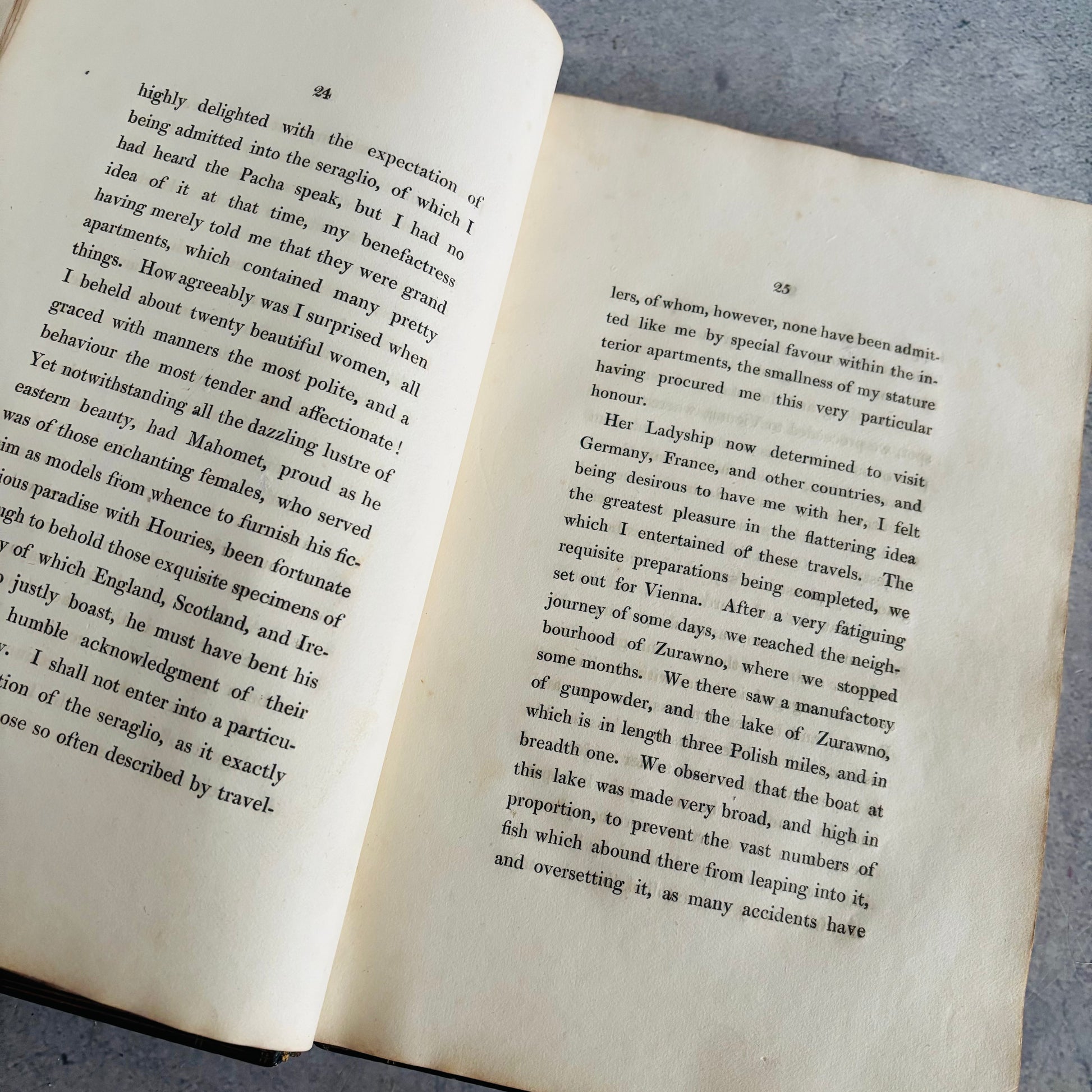 Rare Antique Leather Bound Gilded Book | Memoirs of Count Boruwlaski