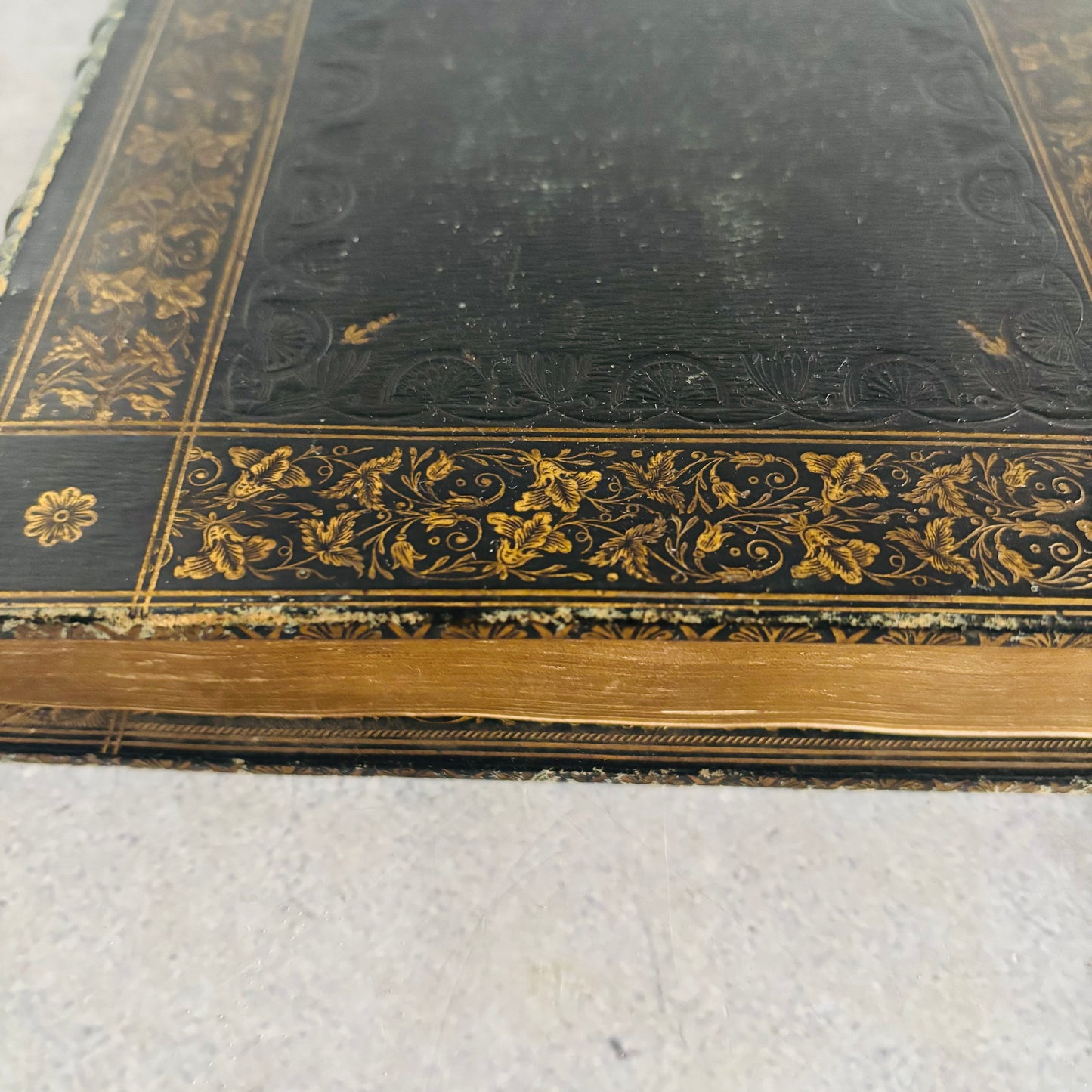 Rare Antique Leather Bound Gilded Book | Memoirs of Count Boruwlaski