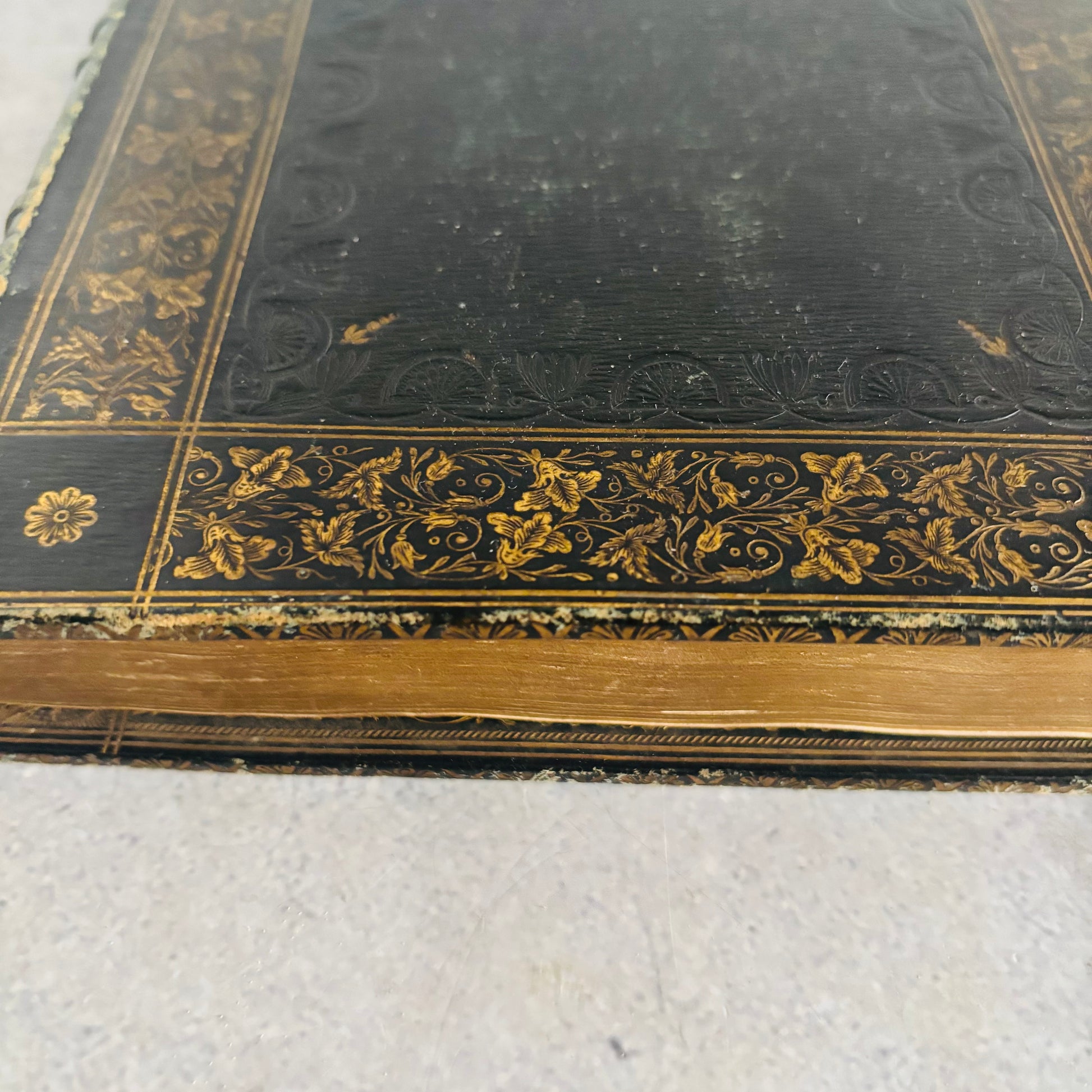 Rare Antique Leather Bound Gilded Book | Memoirs of Count Boruwlaski
