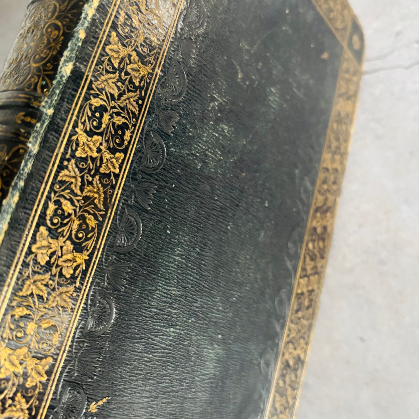 Rare Antique Leather Bound Gilded Book | Memoirs of Count Boruwlaski