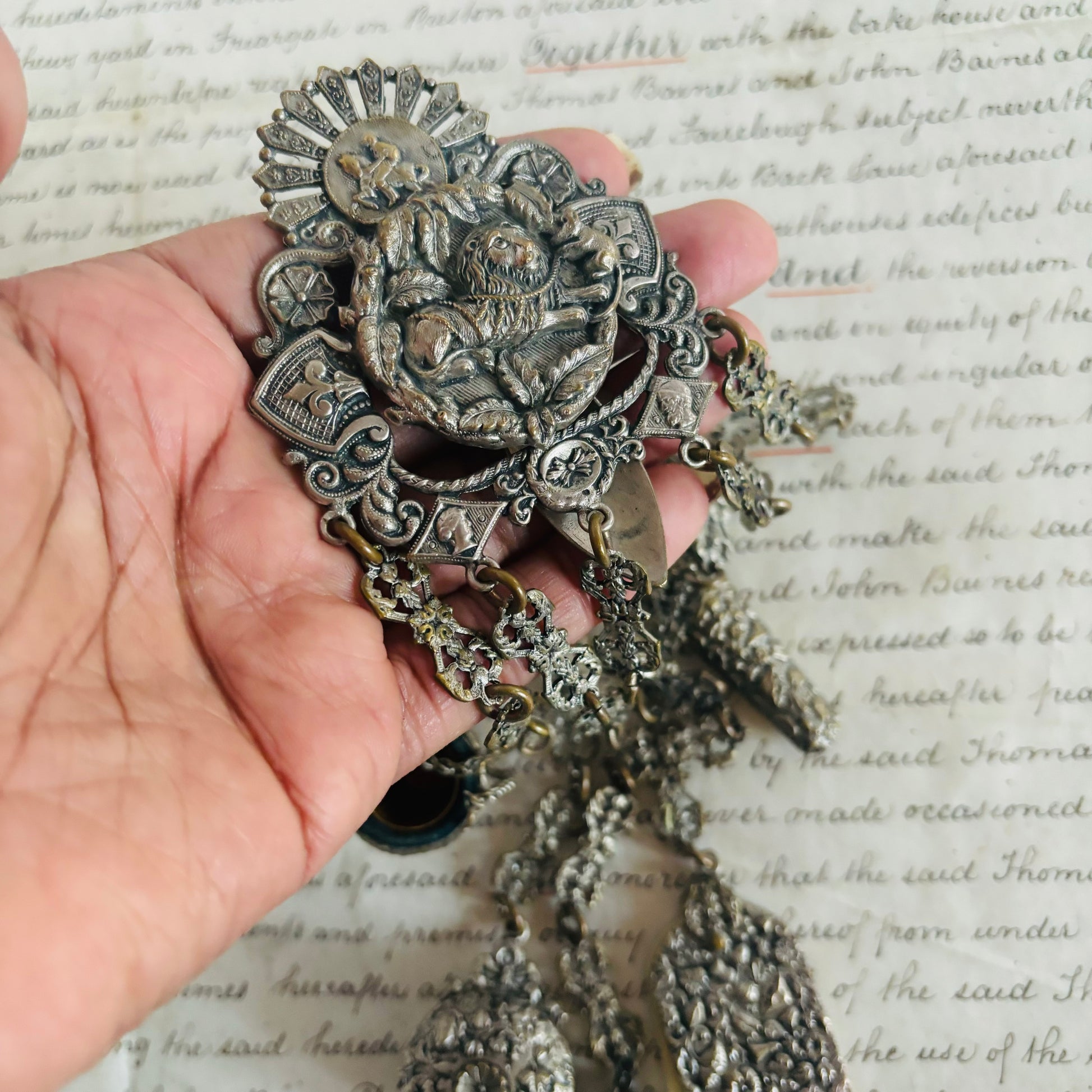 Victorian Sewing Art Nouveau Chatelaine | The Urban Vintage Affair