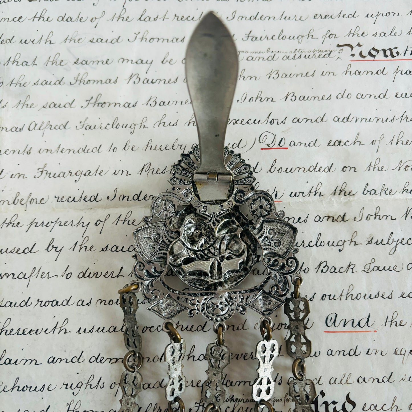 Victorian Sewing Art Nouveau Chatelaine | The Urban Vintage Affair