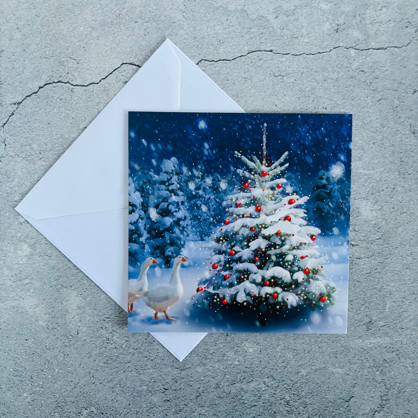 Lupus UK Christmas Cards Pack of 10 - Tree For The Geese