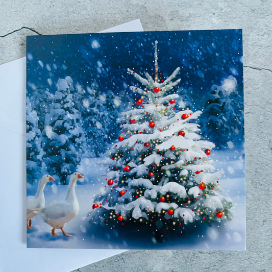 Lupus UK Christmas Cards Pack of 10 - Tree For The Geese