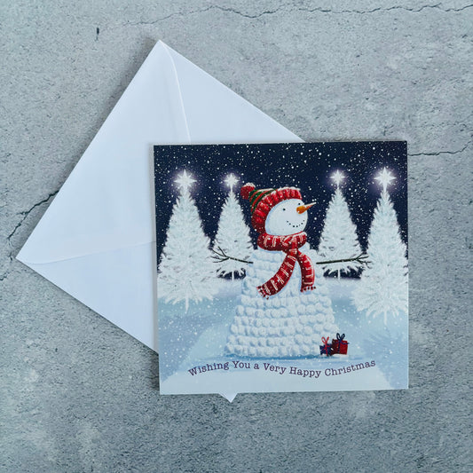 Lupus UK Christmas Cards Pack of 10 - Puffy Snowman