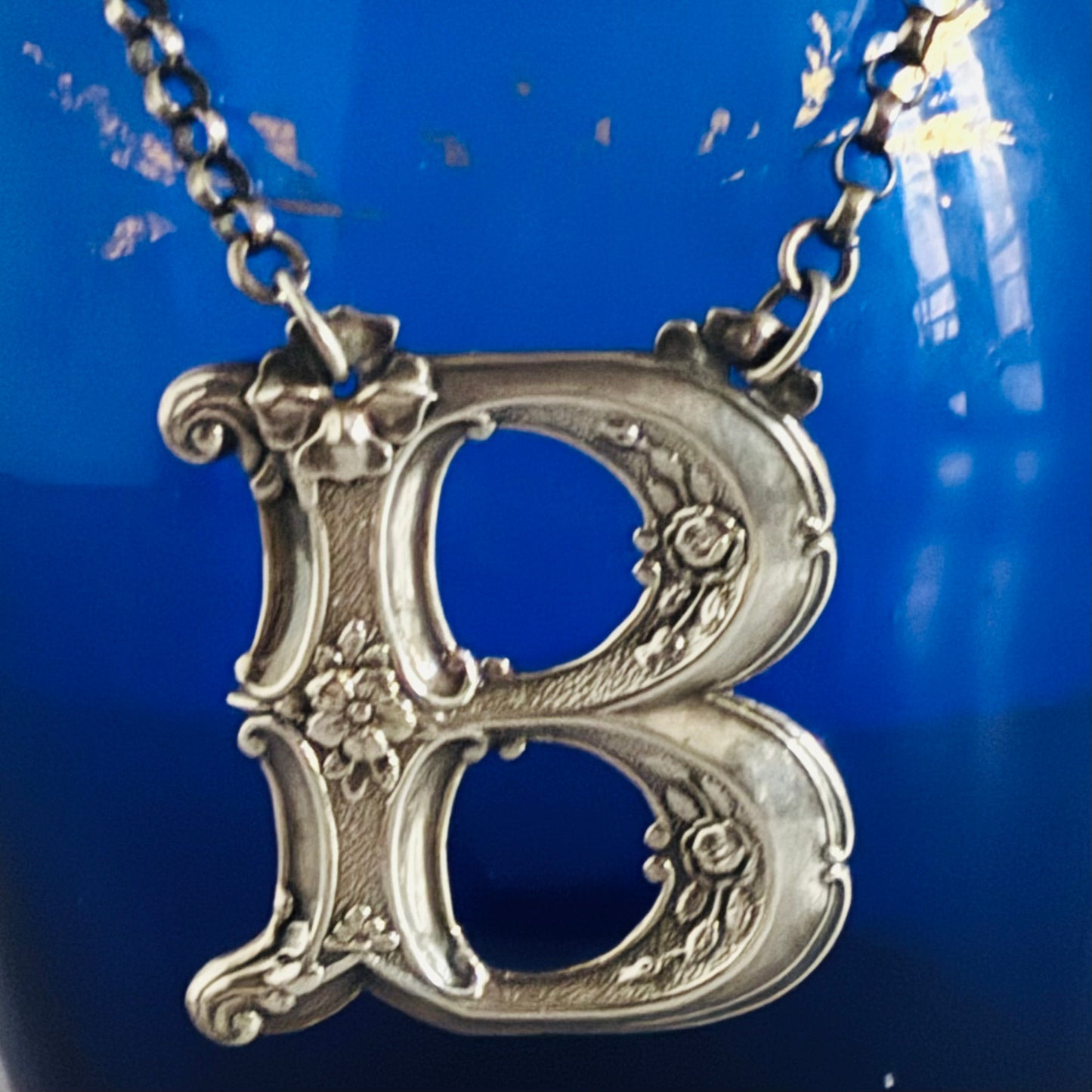 The Director Kasey - Antique Silver Letter Decanter Label