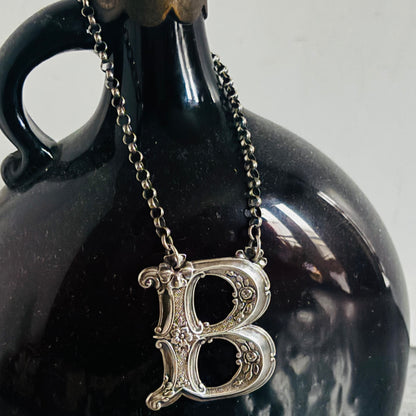 The Director Kasey - Antique Silver Letter Decanter Label