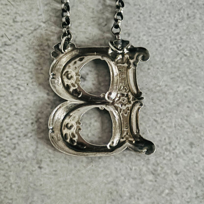 The Director Kasey - Antique Silver Letter Decanter Label