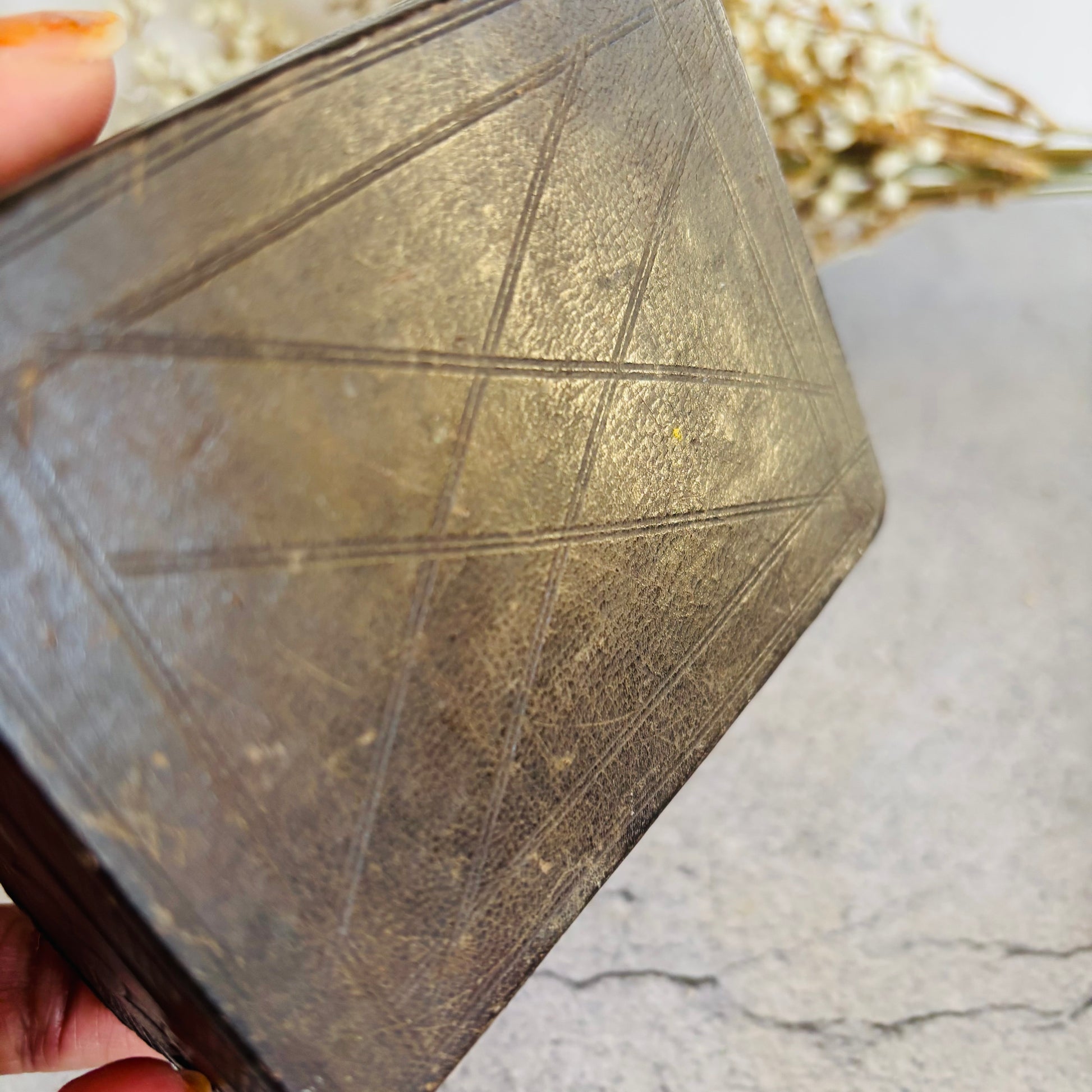 Vintage Tooled Leather West African Tuareg Box | The Urban Vintage Affair