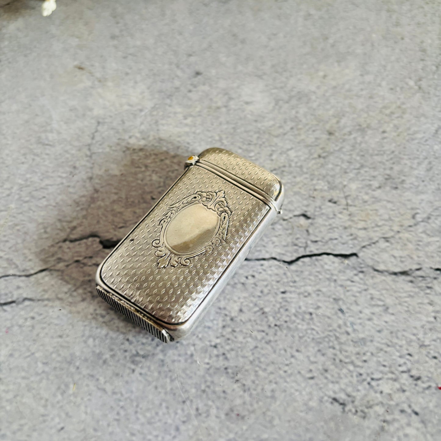 The Mixologist Abi  - Antique Silver French Vesta Case