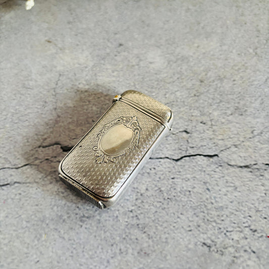 The Mixologist Abi  - Antique Silver French Vesta Case