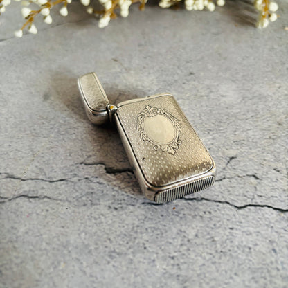 The Mixologist Abi  - Antique Silver French Vesta Case