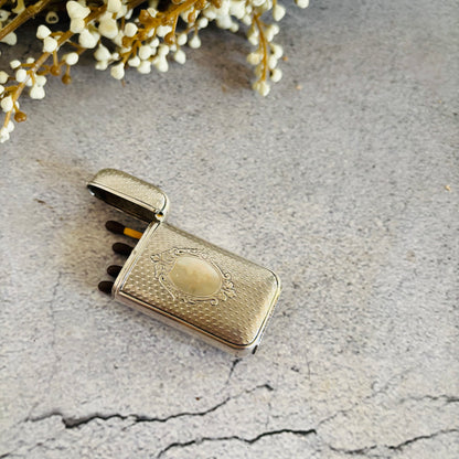 The Mixologist Abi  - Antique Silver French Vesta Case