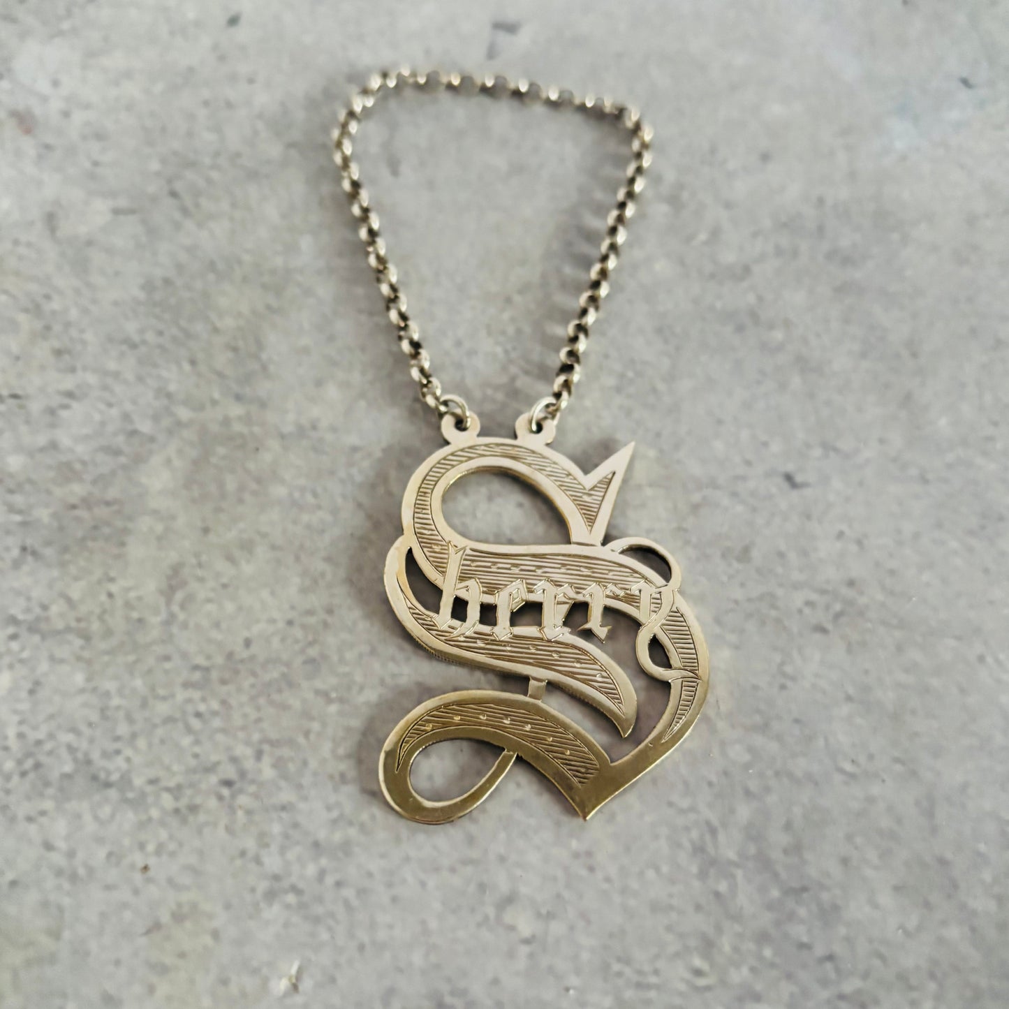 The Director Danny - Antique Letter Decanter Label