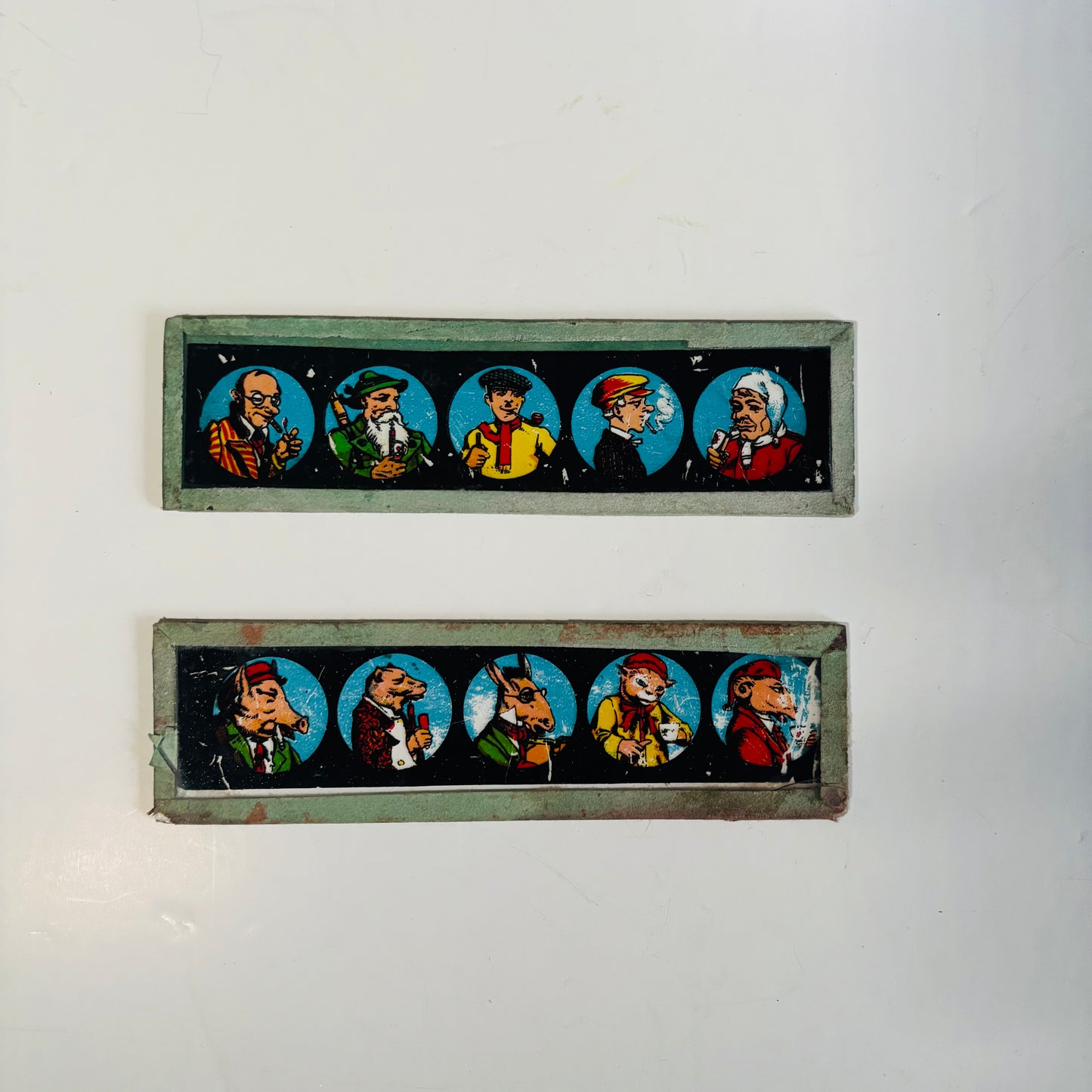 The Director Fabian - Antique Magic Lantern Slides