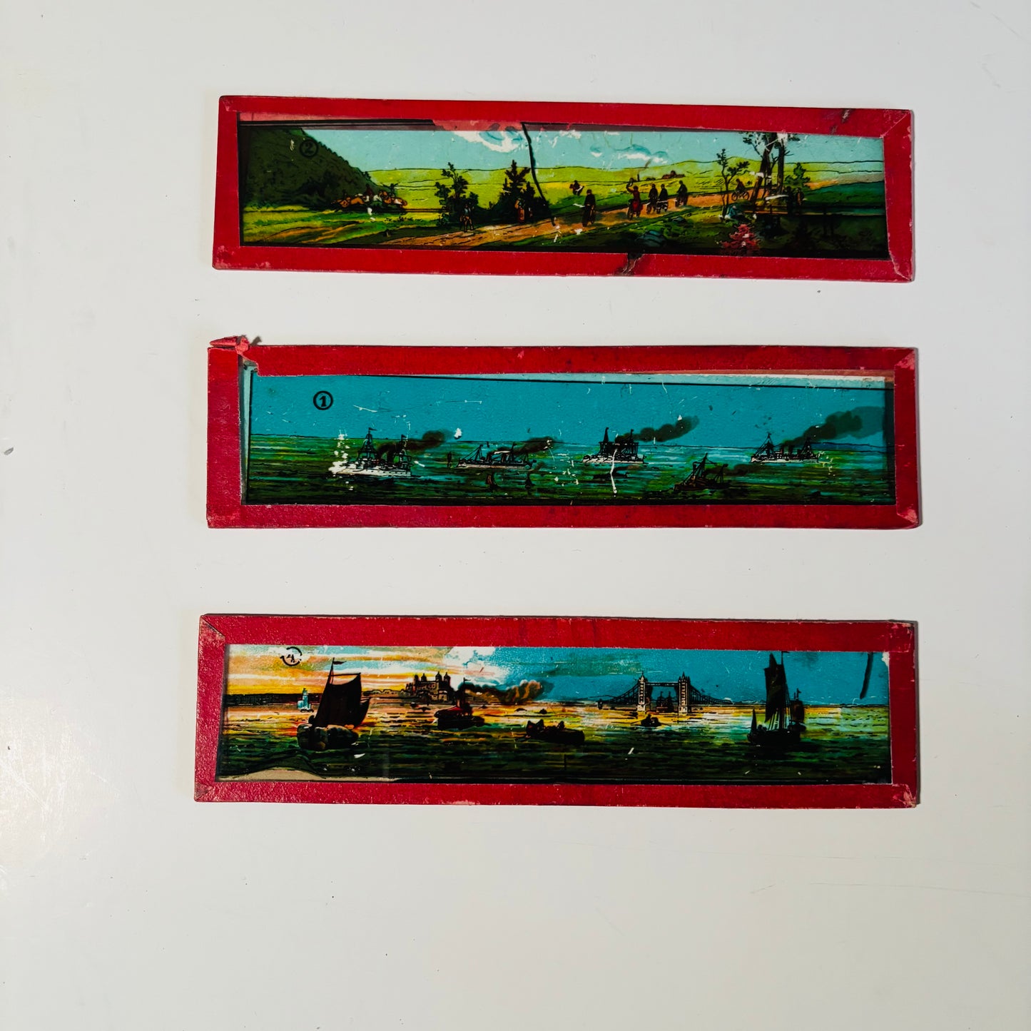 The Director Fabian - Antique Magic Lantern Slides