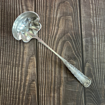 Antique Silver Plate Long Perforated Ladle | Rogers Brothers