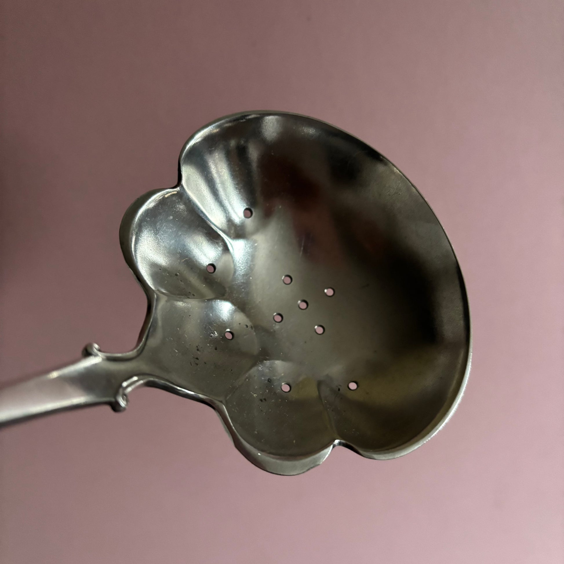 Antique Silver Plate Long Perforated Ladle | Rogers Brothers