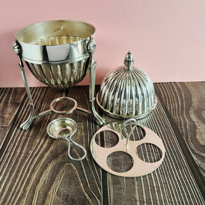  Antique Silver Egg Coddler | Egg Warmer 
