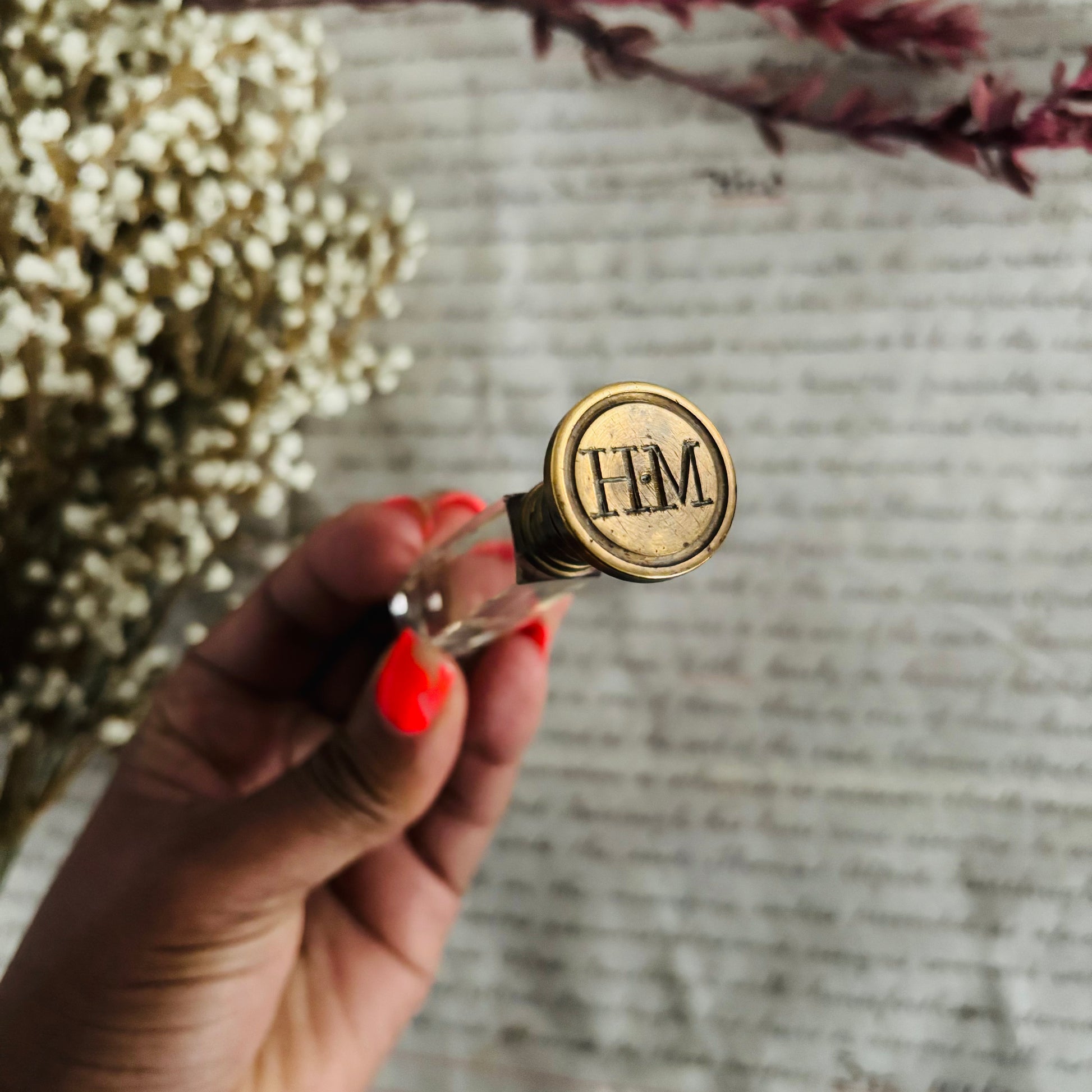 Antique Glass Wax Seal Stamps| Unique Personalised Gift Option