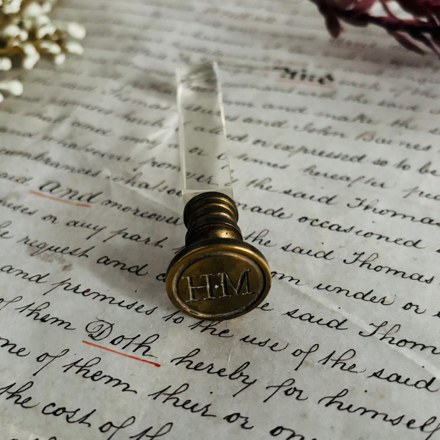 Antique Glass Wax Seal Stamps| Unique Personalised Gift Option