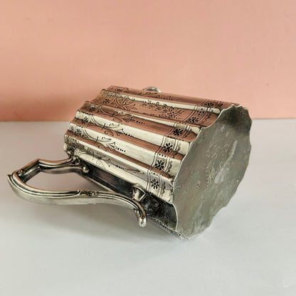 Antique Engraved Sliver Plate Creamer