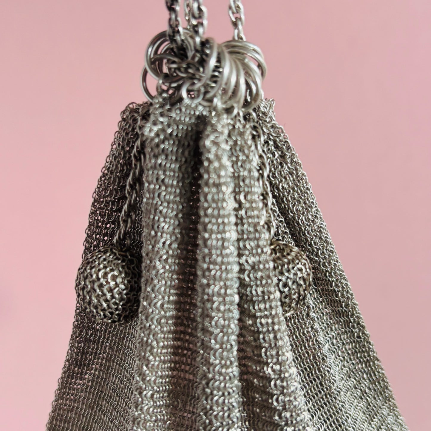 Silver Chainmail Pouch Bag | Rare Beautiful Find