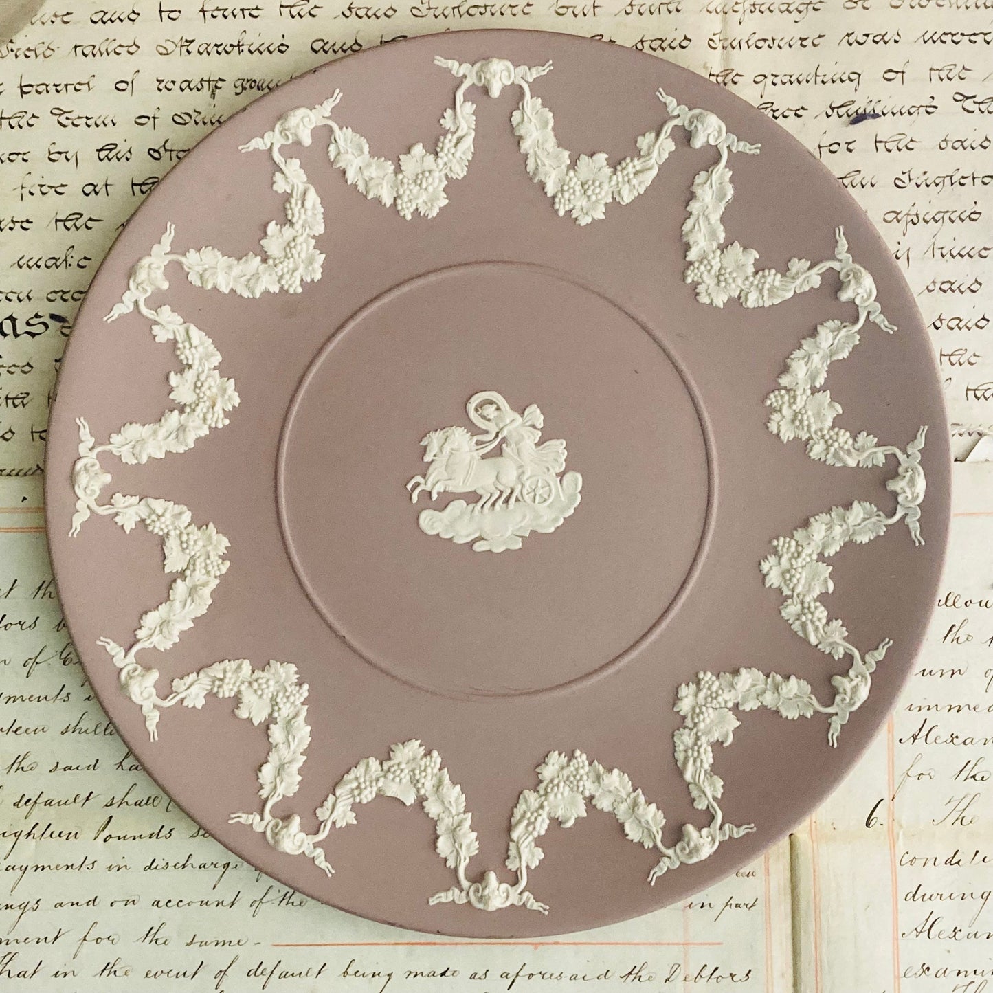 Vintage Lilac Wedgwood Jasperware Plate