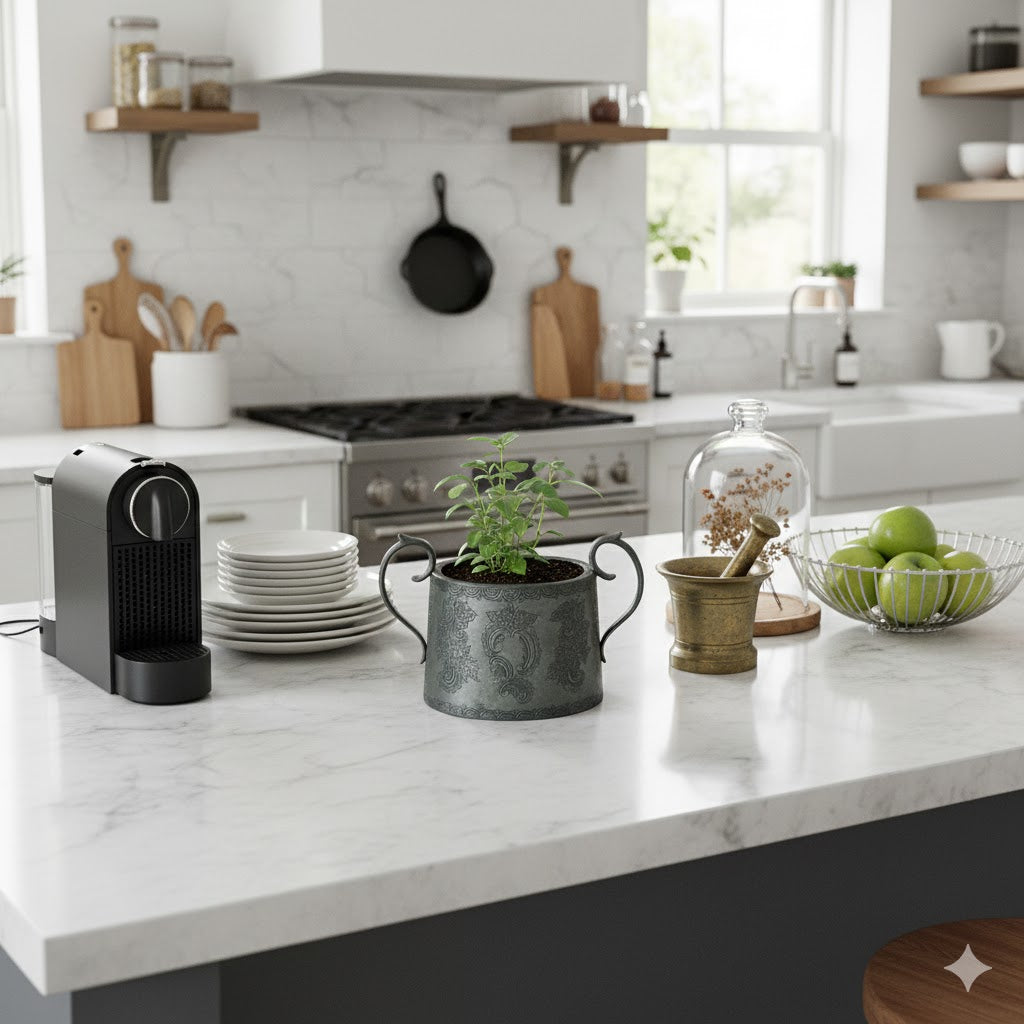 Master Sandy -Antique Pewter Sugar Bowl