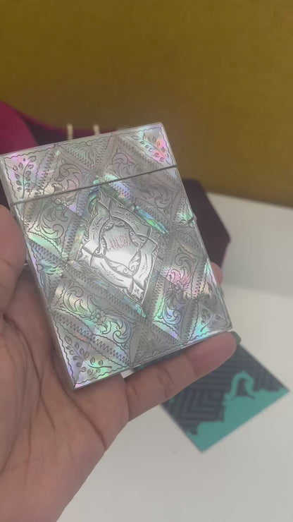The Mixologist Joel  - Victorian Mother Of Pearl Card Case