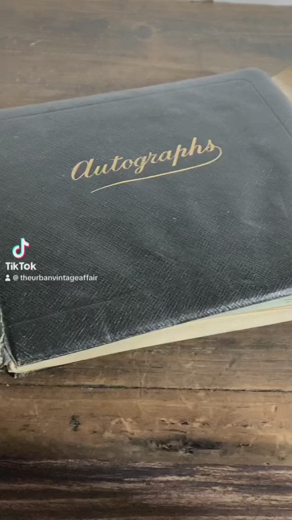 Edwardian Used Sketchbook Autographs Artwork Notebook Sheets