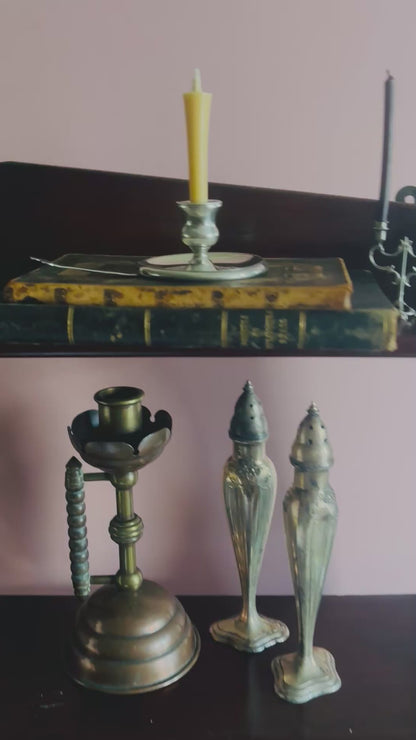 The Director Camille -  Antique Silver Go-To-Bed Chamberstick