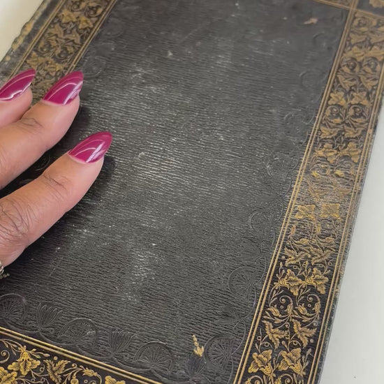 Rare Antique Leather Bound Gilded Book | Memoirs of Count Boruwlaski