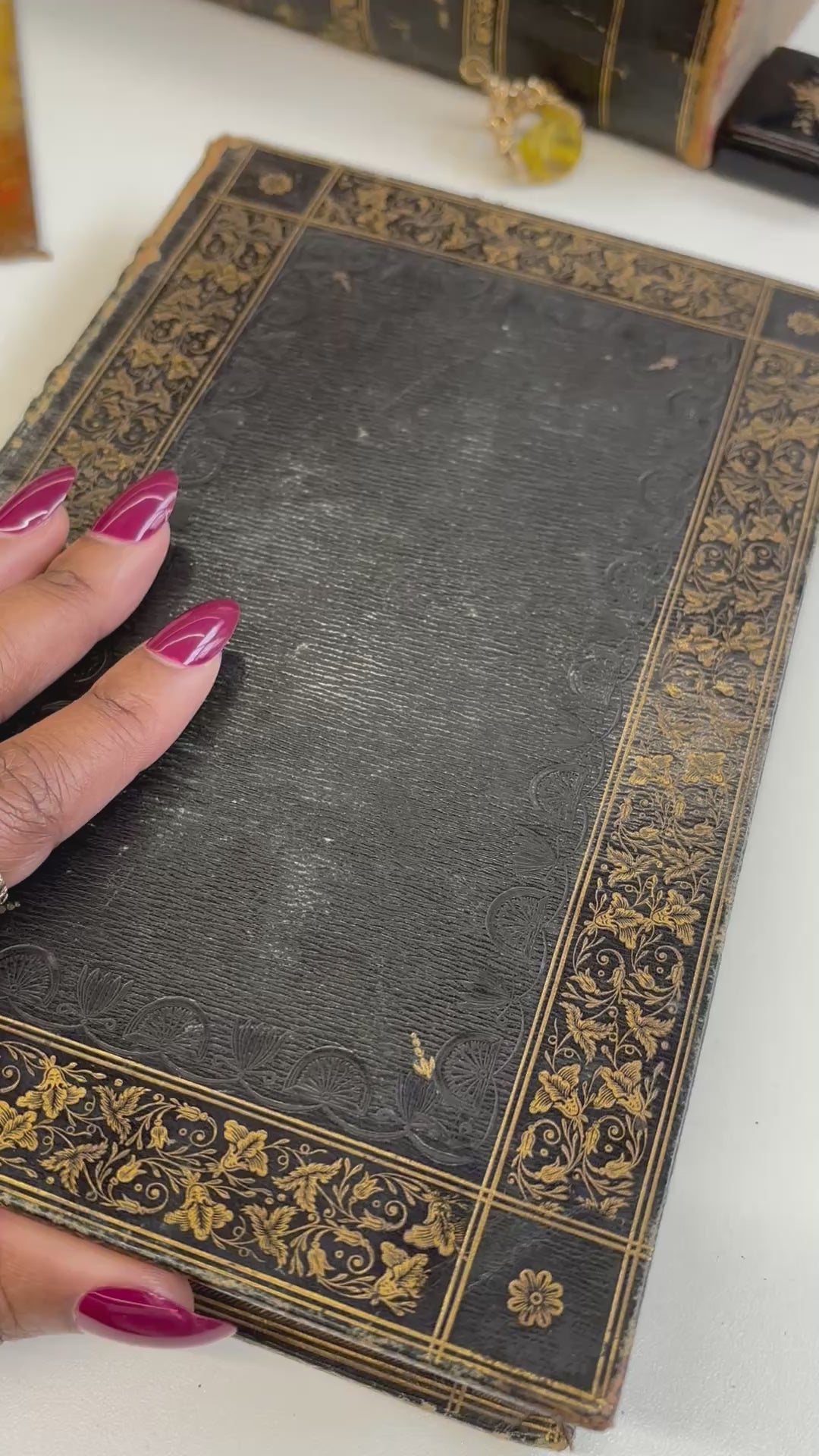 Rare Antique Leather Bound Gilded Book | Memoirs of Count Boruwlaski