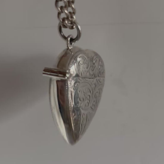 Sterling Silver Vesta In Heart Shape | Valentine Day Gift