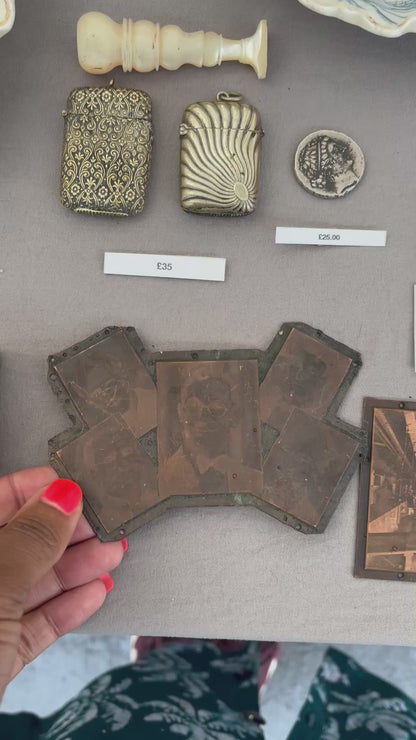 Unusual Antique Copper Printing Plate