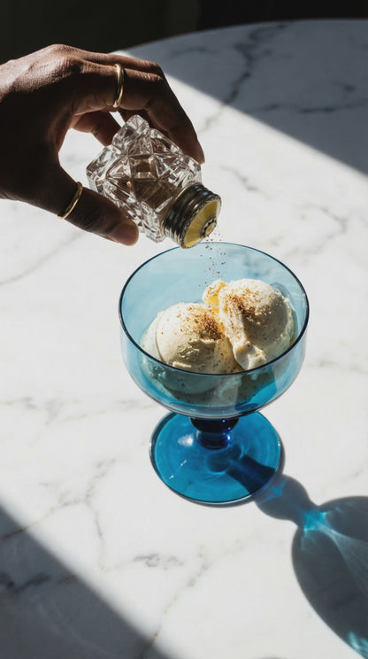 The Stripper Jim - Mid Century Blue Cocktail / Wine  Glasses