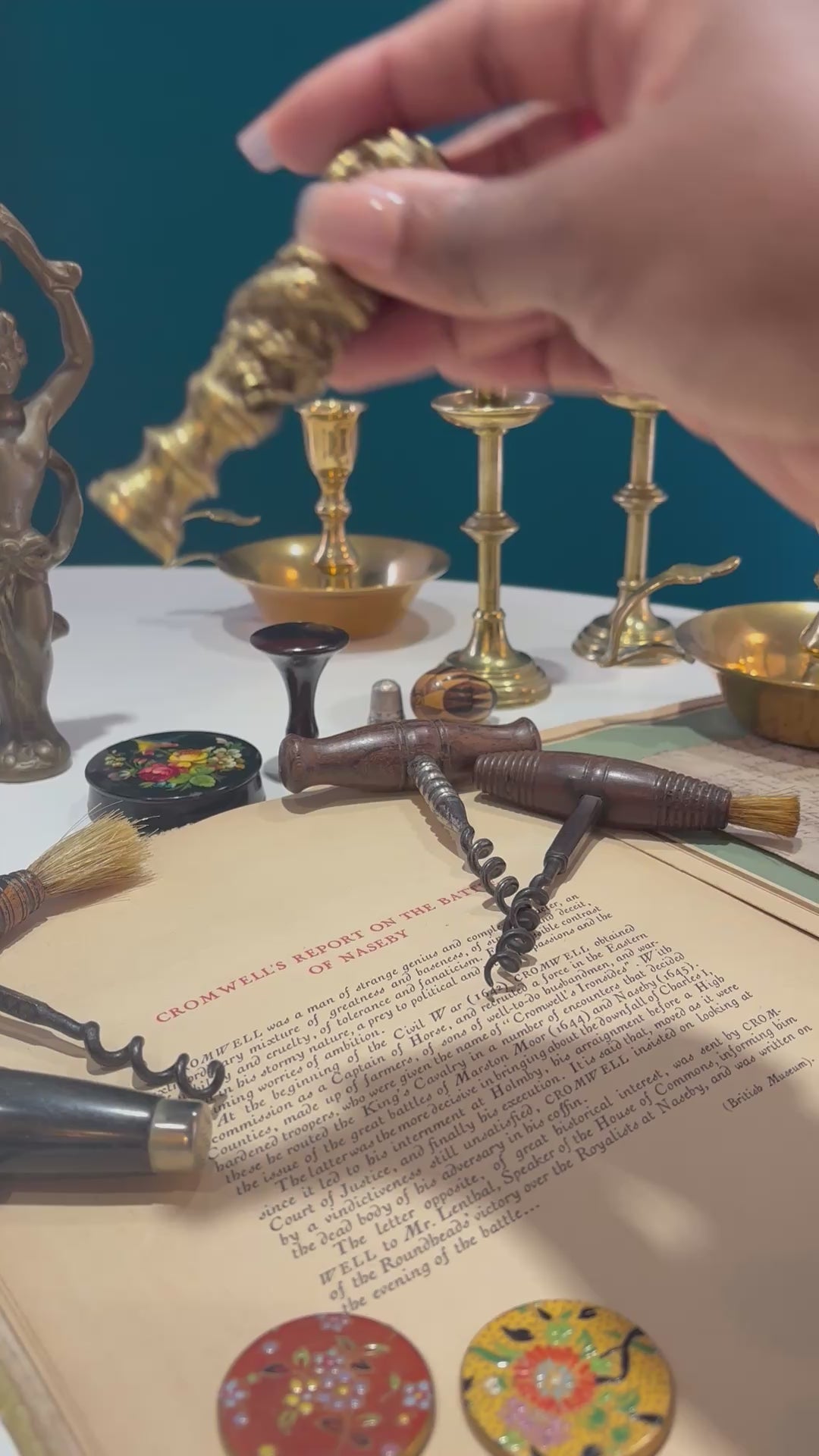 Antique Bronze Sculpture Wax Seal Stamp 