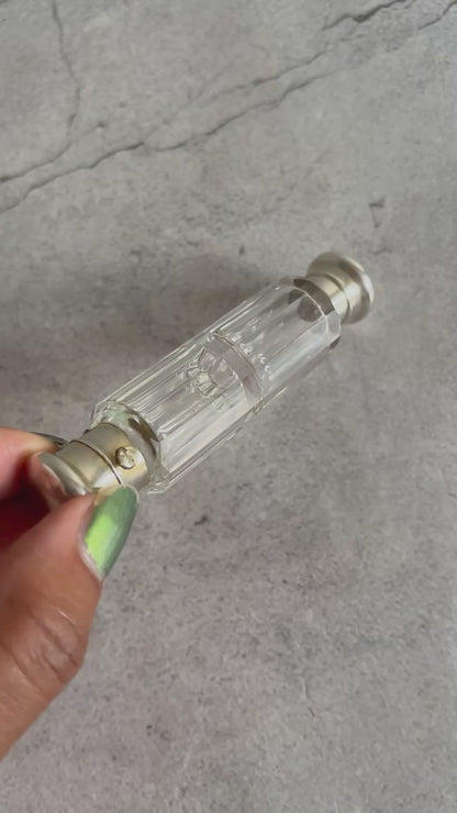 The Mixologist Tilly - Antique Glass Double Ended Scent Bottle & Case