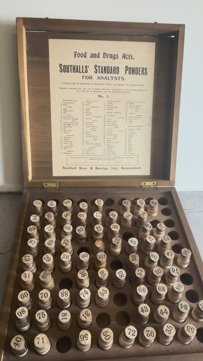 The Director Irene - Antique Analytical Specimen Sample Box