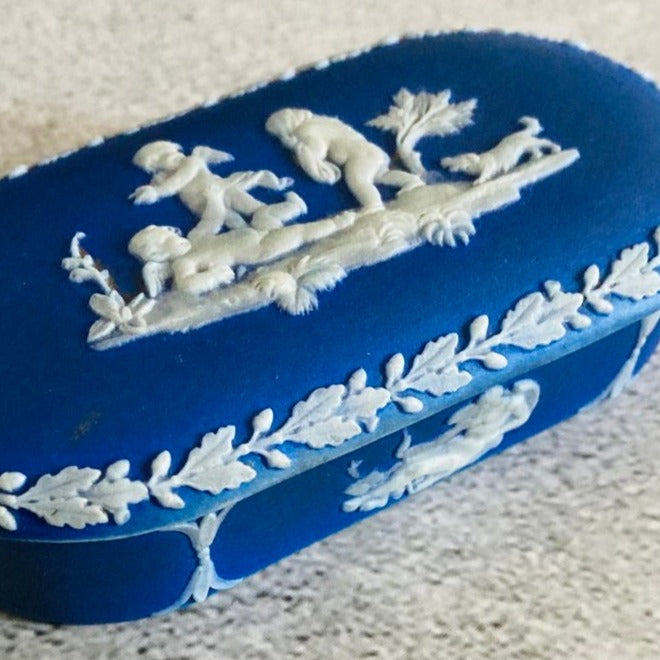 Antique Trinket Box Wedgwood Jasperware | Gift For Her