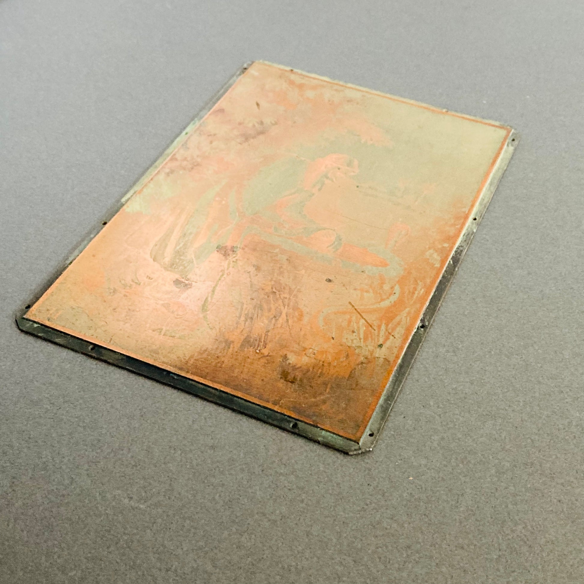 Vintage Copper Printing Plates | Unique Religious Etched Images