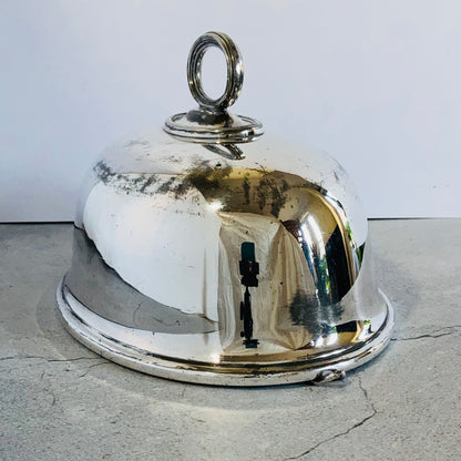 Antique Silver Cloche Victorian Food Cover Vegetable Cloche