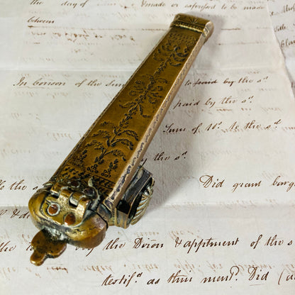 The Director Amanda - Antique Persian Qalamdan, Inkwell & Pen Case
