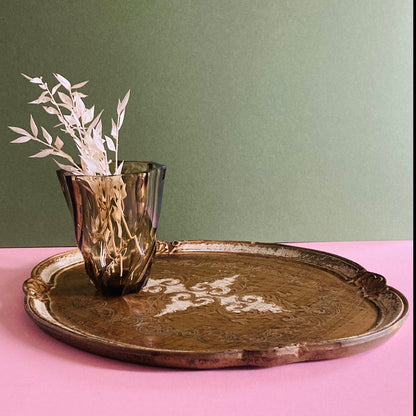 The Punk Avery - Luminarc Vintage Geometric Twisted Glass Vase